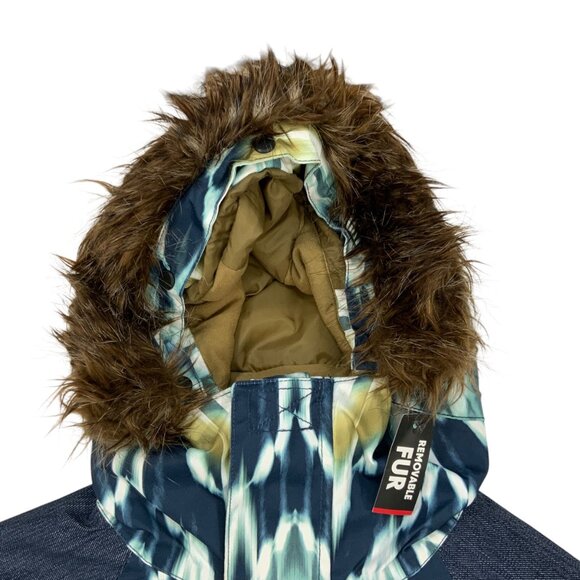 686 Womens Authentic Bae Insulated Jacket XS Ikat InfiDry Hooded Snowboarding - Picture 4 of 14